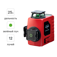 Изображение товара Нивелир лазерный Elitech ПЛ 360-3-ЗЕЛ зеленый луч, 25 м с пультом ДУ Изображение товара Нивелир лазерный Elitech ПЛ 360-3-ЗЕЛ зеленый луч, 25 м с пультом ДУ