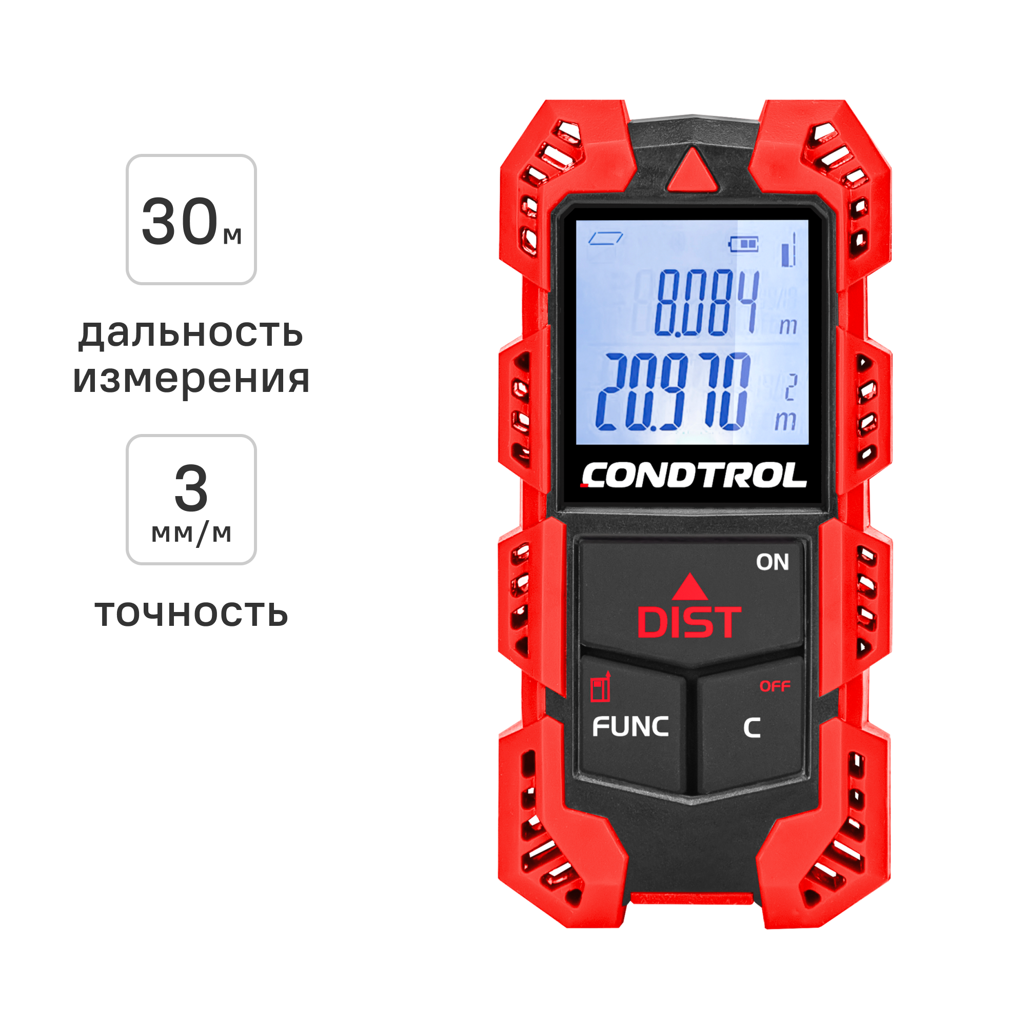 Изображение товара Лазерный дальномер Condtrol Traccer30 до 30 м компактный точный прибор Изображение товара Лазерный дальномер Condtrol Traccer30 до 30 м компактный точный прибор
