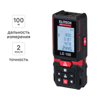Изображение товара Лазерный дальномер Elitech HD LD100 до 100 метров с подсветкой и памятью