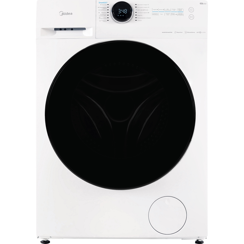 Изображение товара Отдельно стоящая стиральная машина Midea Mf200W120Wbs/W-Ru 59.5x85x59.5 см 12 кг цвет белый Изображение товара Отдельно стоящая стиральная машина Midea Mf200W120Wbs/W-Ru 59.5x85x59.5 см 12 кг цвет белый