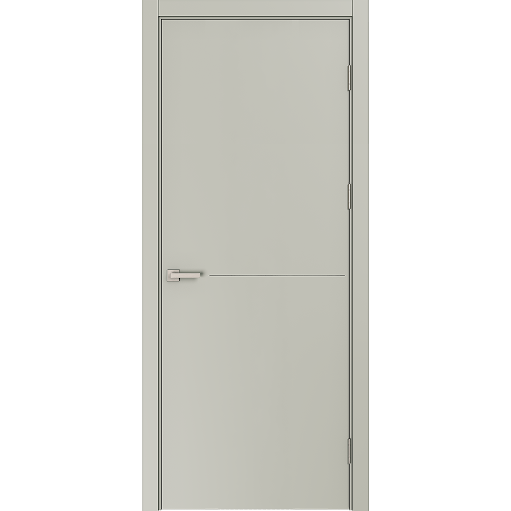 Изображение товара Дверь межкомнатная глухая Николь 70x210 см эмаль цвет шелк с замком и без петель