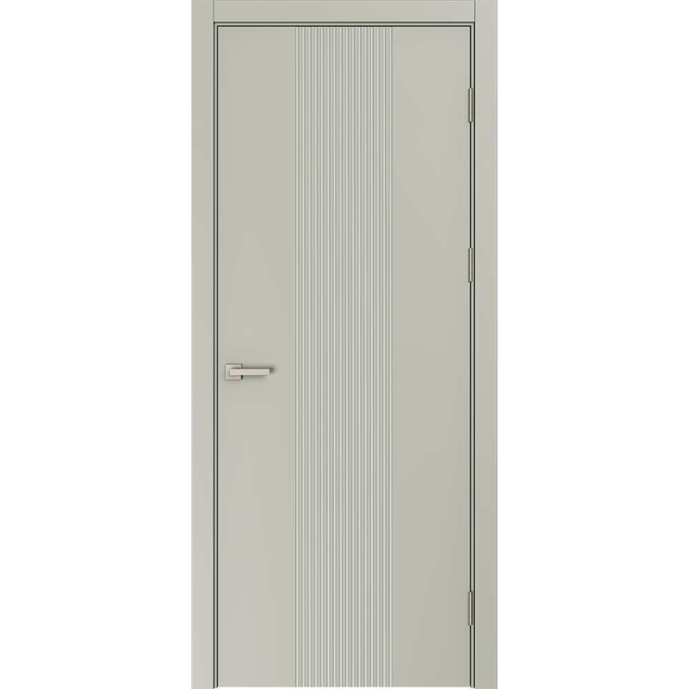 Изображение товара Дверь межкомнатная глухая Вилия 80x210 см эмаль цвет шелк с замком и без петель