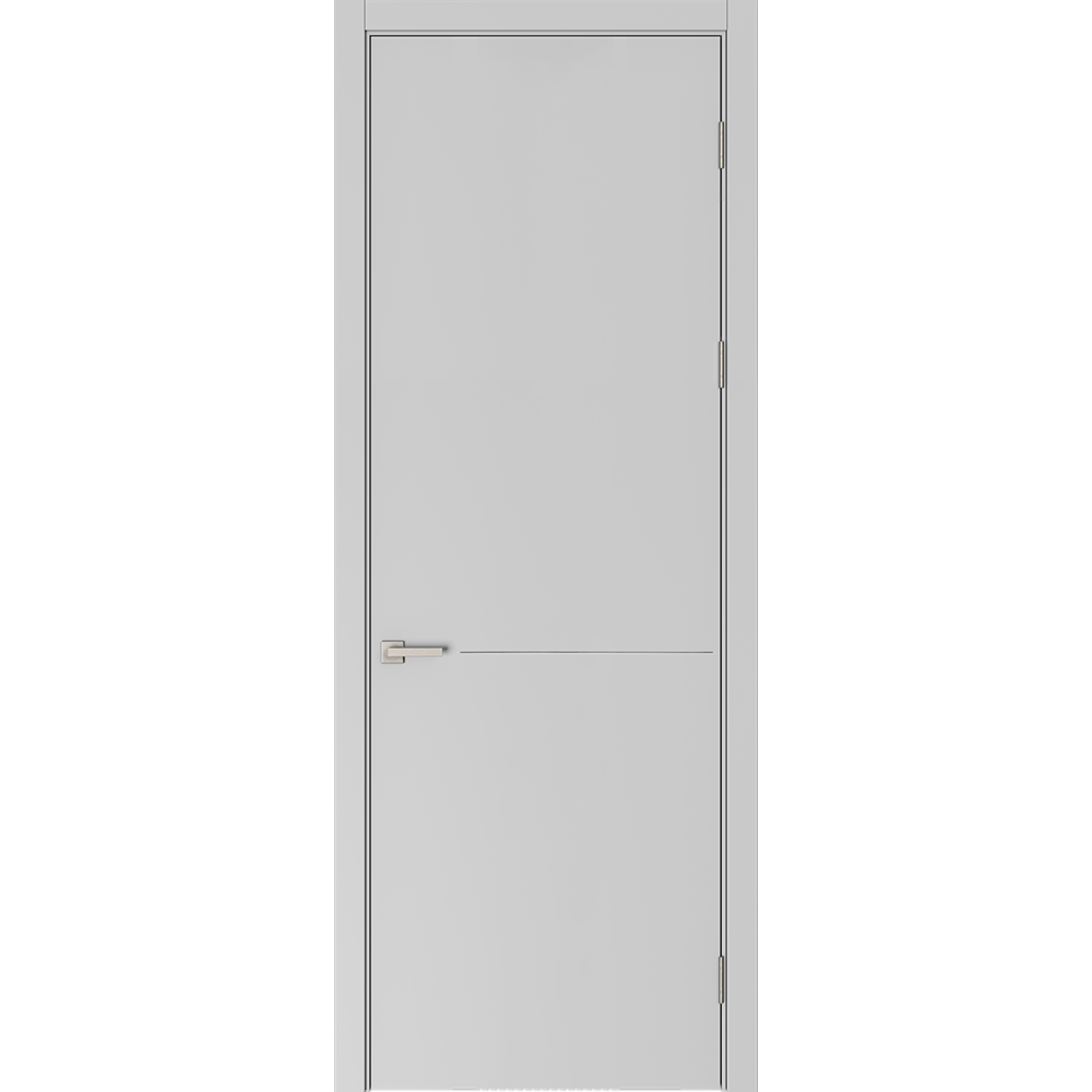 Изображение товара Дверное полотно BELWOODDOORS Николь Эмаль Пепельный с замком