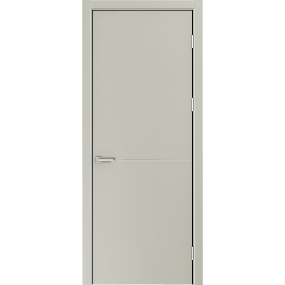 Изображение товара Дверь межкомнатная глухая Николь 90x220 см эмаль цвет шелк с замком и без петель