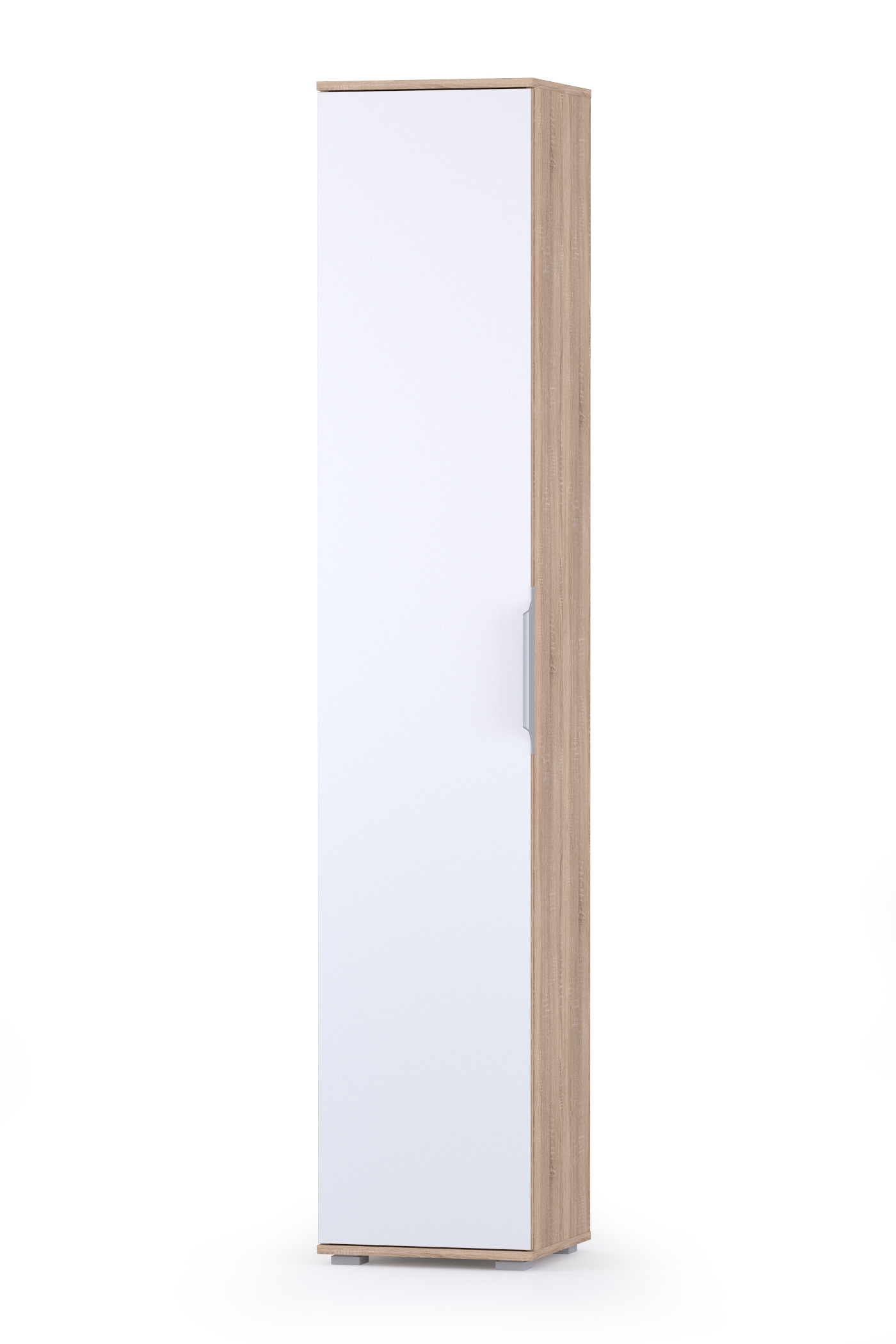 Изображение товара Шкаф распашной Mobi Куба с 1 дверью 40x210.6x38.3 см ЛДСП цвет дуб сонома/белый премиум Изображение товара Шкаф распашной Mobi Куба с 1 дверью 40x210.6x38.3 см ЛДСП цвет дуб сонома/белый премиум