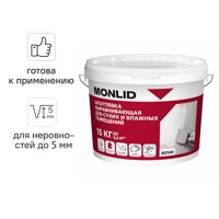 Изображение товара Универсальная шпатлевка акриловая MONLID 15 кг