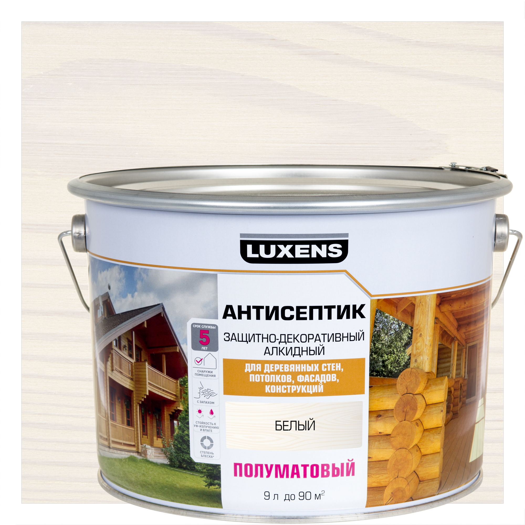 Изображение товара Антисептик алкидті Luxens жартылай күңгірт ақ 9 л