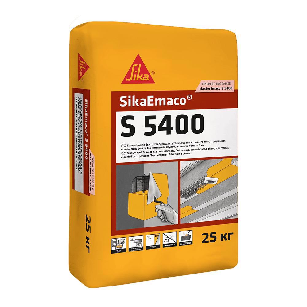 Изображение товара Ремонтная смесь SikaEmaco S 5400 25 кг для конструкционного восстановления Изображение товара Ремонтная смесь SikaEmaco S 5400 25 кг для конструкционного восстановления