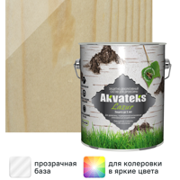 Изображение товара Антисептик защитно-декоративный Akvateks полуглянцевый прозрачный 2.7 л
