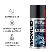 Изображение товара Смазка графитовая MONLID 125 мл аэрозоль Изображение товара Смазка графитовая MONLID 125 мл аэрозоль
