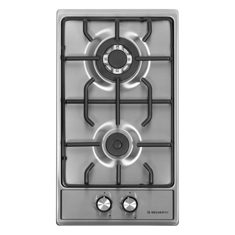 Изображение товара Газовая варочная панель Delvento V30V20M001 29 см 2 конфорки нержавеющая сталь Изображение товара Газовая варочная панель Delvento V30V20M001 29 см 2 конфорки нержавеющая сталь