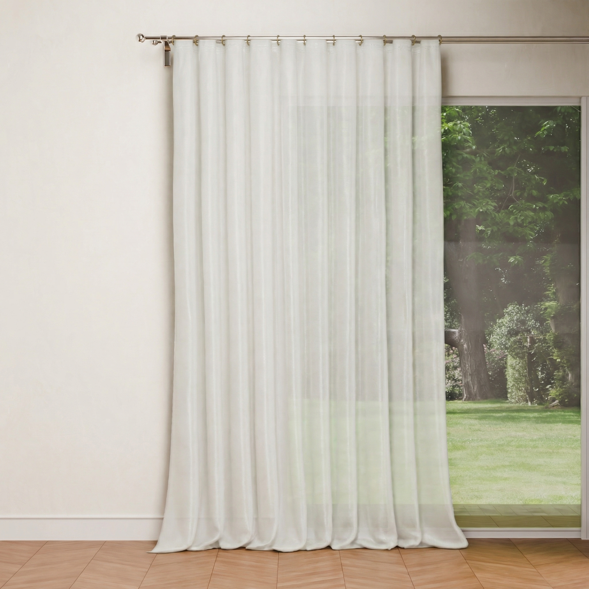 Изображение товара Тюль на ленте Inspire Cream 500x280 см, легкая и стильная для уютных интерьеров