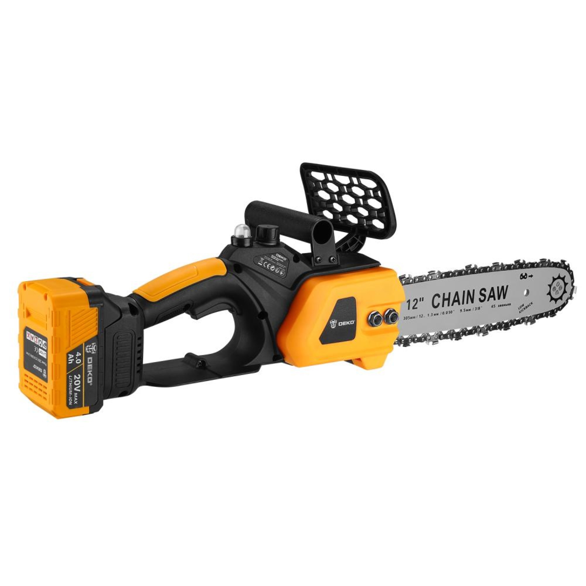 Изображение товара Пила цепная аккумуляторная Deko DKCHS 20 2x4.0 Ah 30.5 см