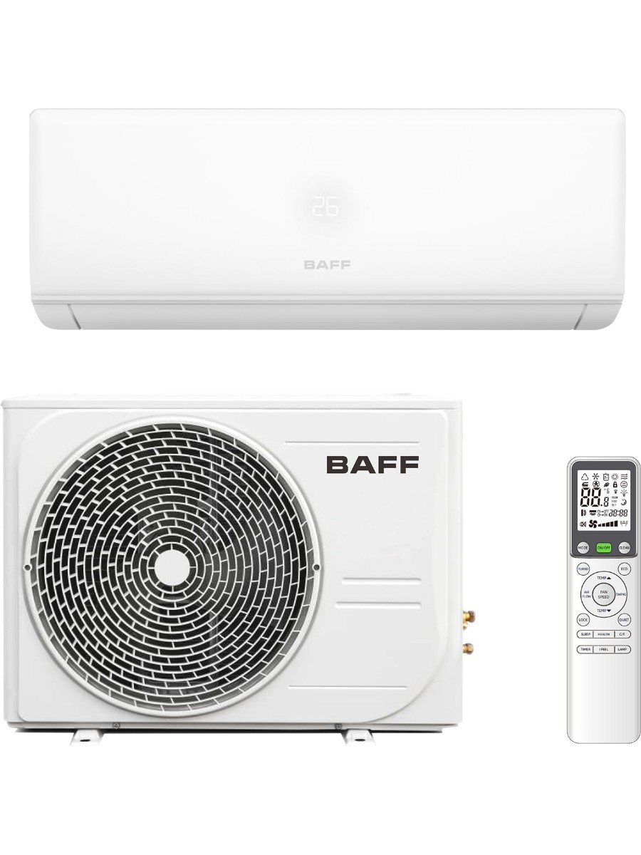Изображение товара Сплит-система инверторная Baff i-09 king White 9K btu охлаждение/обогрев