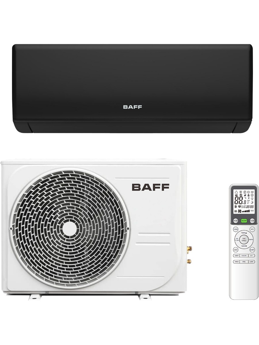 Изображение товара Сплит-система Baff 09 king Black 9K btu охлаждение/обогрев