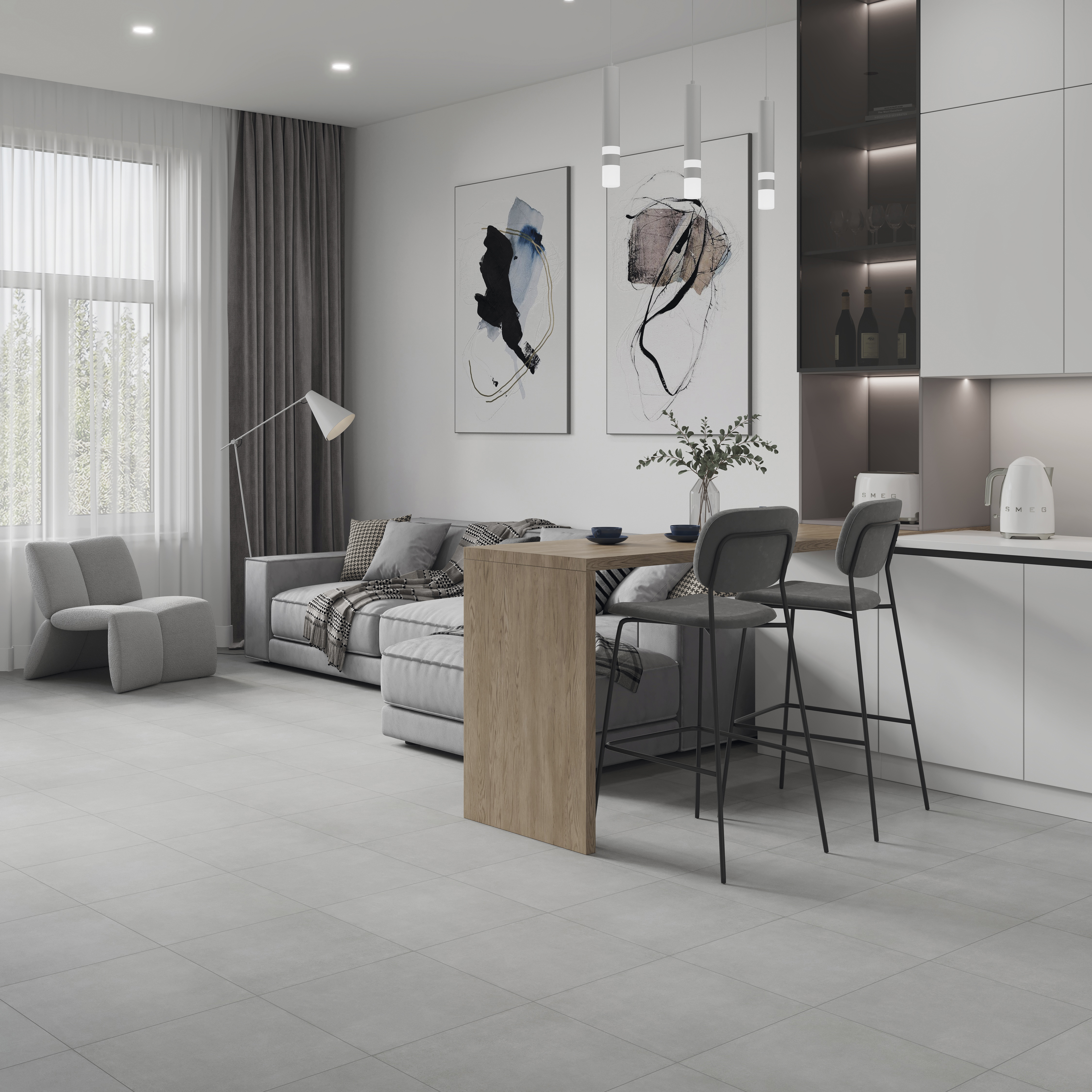 Изображение товара Глазурованный керамогранит Lb Ceramics Начало 45x45 см 1.62 м² матовый цвет серый Изображение товара Глазурованный керамогранит Lb Ceramics Начало 45x45 см 1.62 м² матовый цвет серый