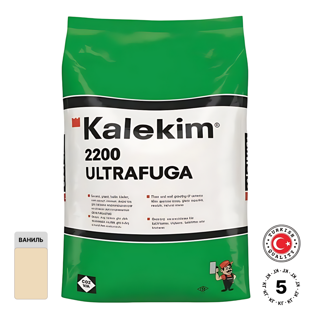Изображение товара Затирка цементная Kalekim UltraFuga Ваниль 5 кг для внутренних работ