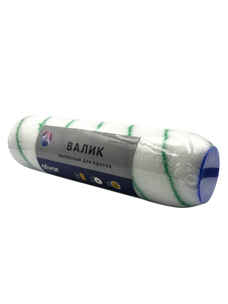 Изображение товара Сменный малярный валик ALVAR 250х48 мм для водоэмульсионных красок Изображение товара Сменный малярный валик ALVAR 250х48 мм для водоэмульсионных красок