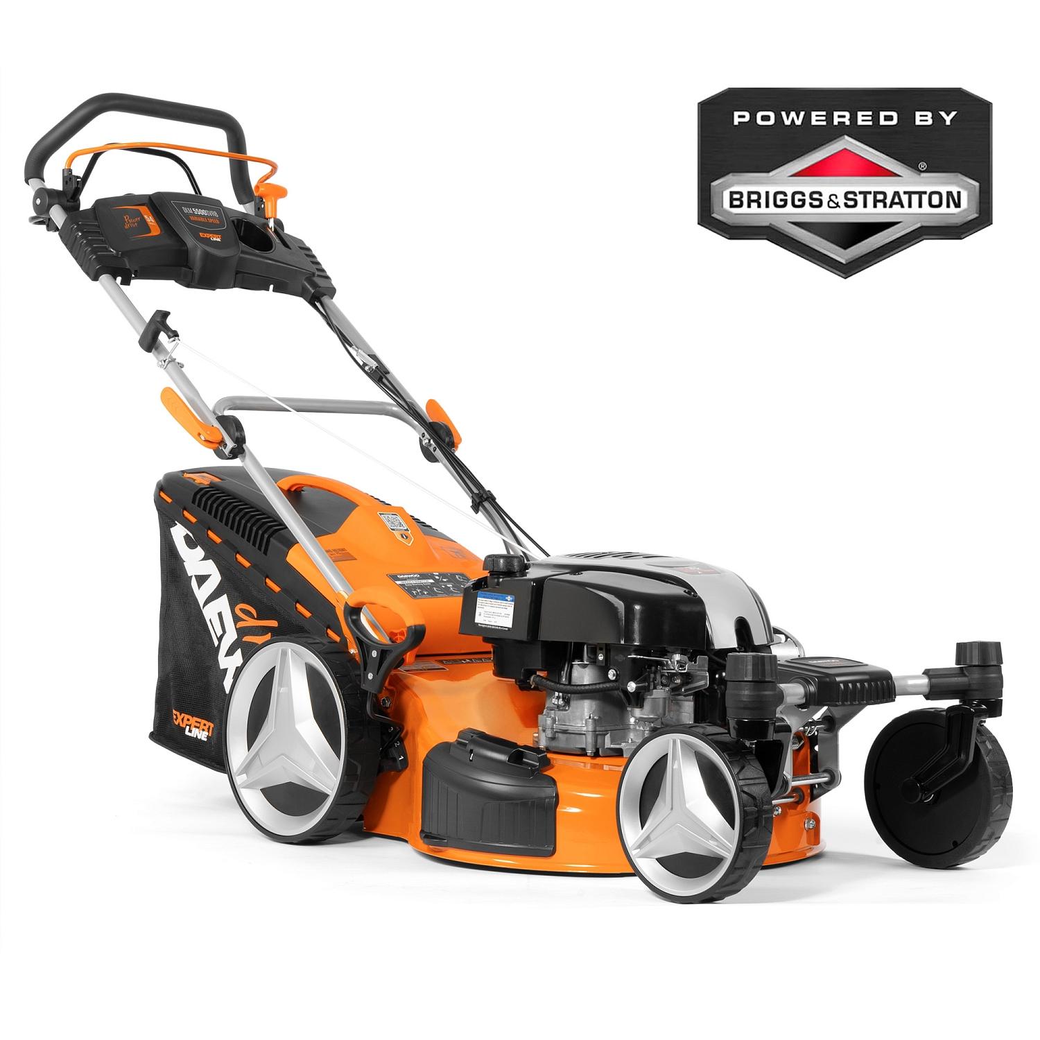 Изображение товара Газонокосилка бензиновая DAEWOO DLM 5500SVRB 6.5 л.с. с регулировкой высоты и мульчированием Изображение товара Газонокосилка бензиновая DAEWOO DLM 5500SVRB 6.5 л.с. с регулировкой высоты и мульчированием