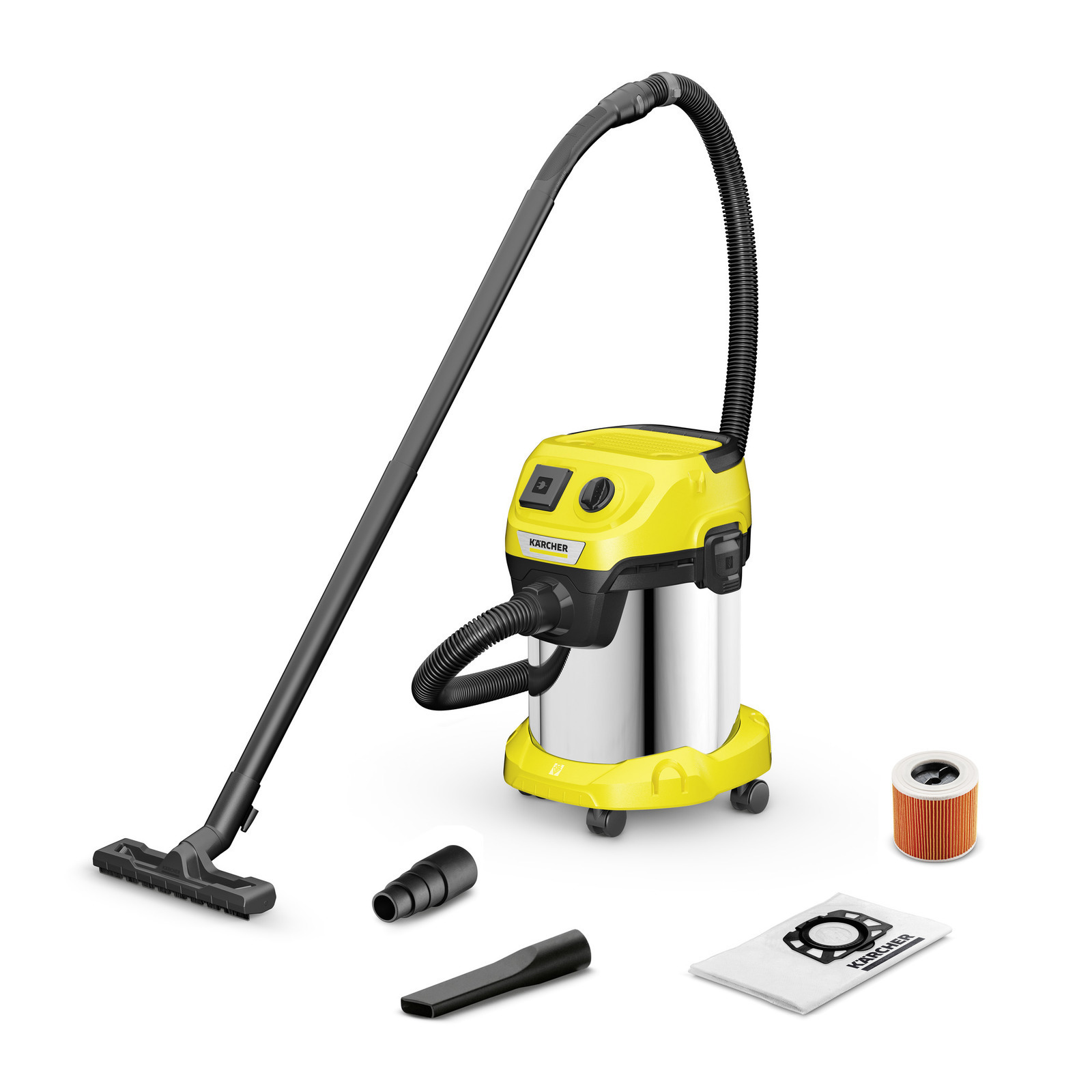 Изображение товара Пылесос строительный Karcher WD 3 P S V-17/4/20, 1000 Вт, 17 л