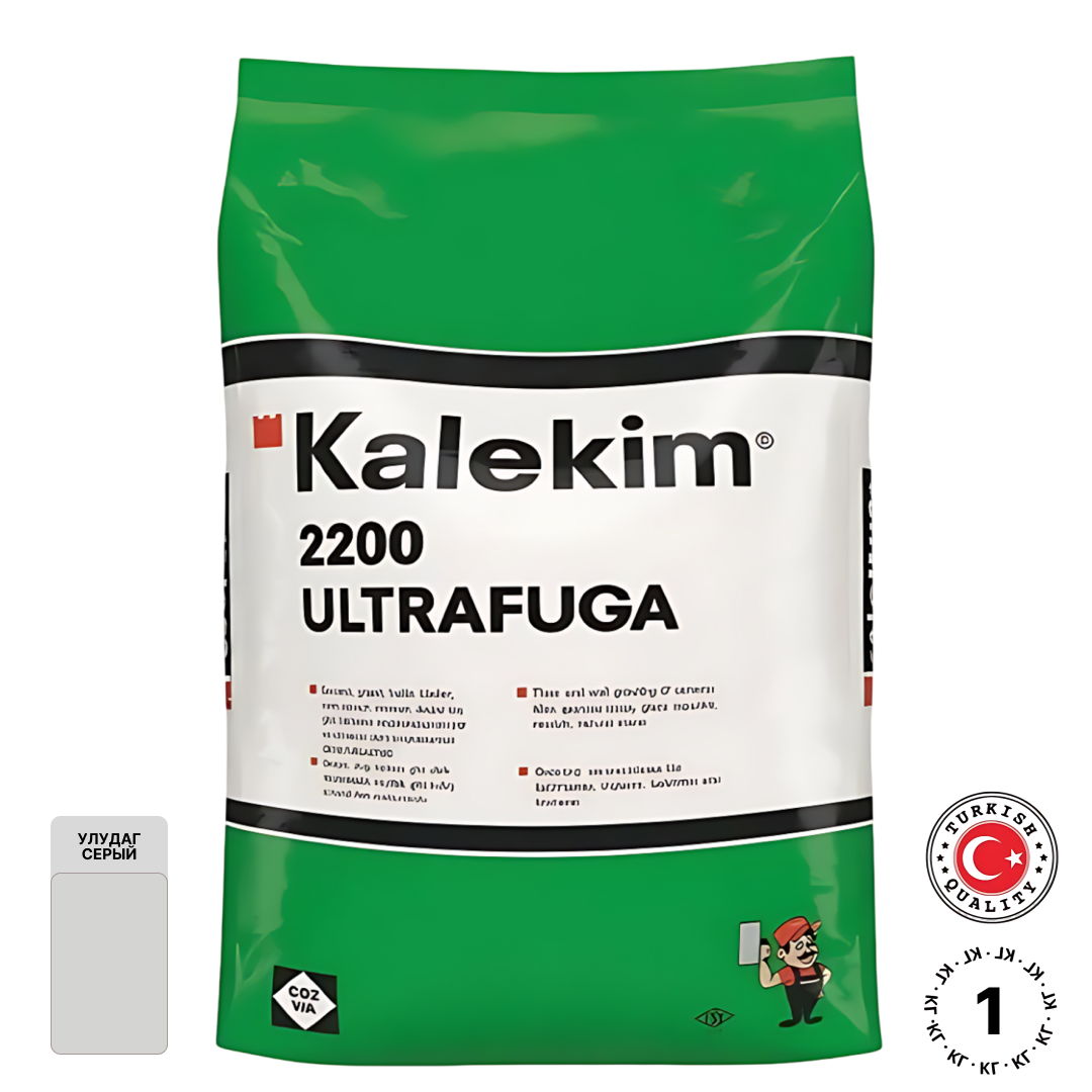 Изображение товара Затирка цементная Kalekim UltraFuga цвет Улудаг серый 1 кг