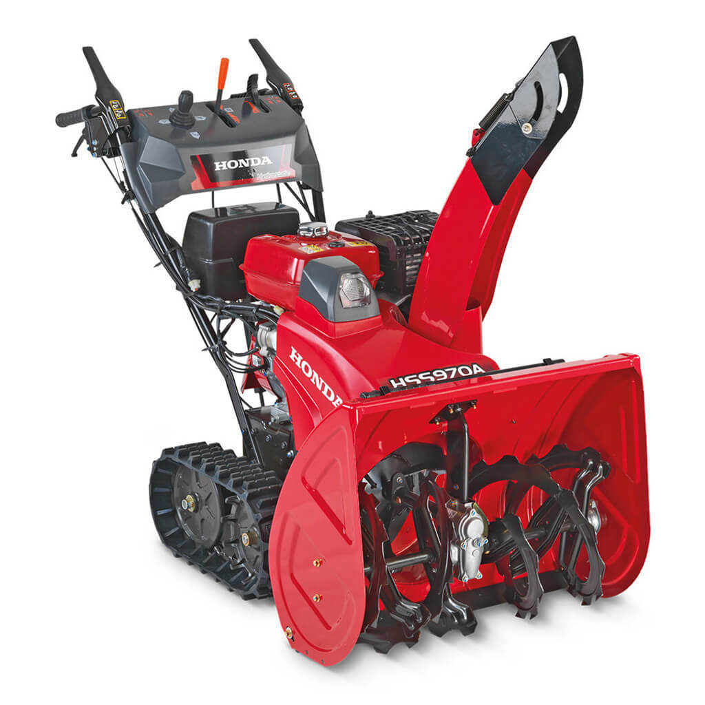 Изображение товара Бензиновый снегоуборщик Honda HSS 970 A ETD 8.6 л.с. с гусеницами и электропуском Изображение товара Бензиновый снегоуборщик Honda HSS 970 A ETD 8.6 л.с. с гусеницами и электропуском