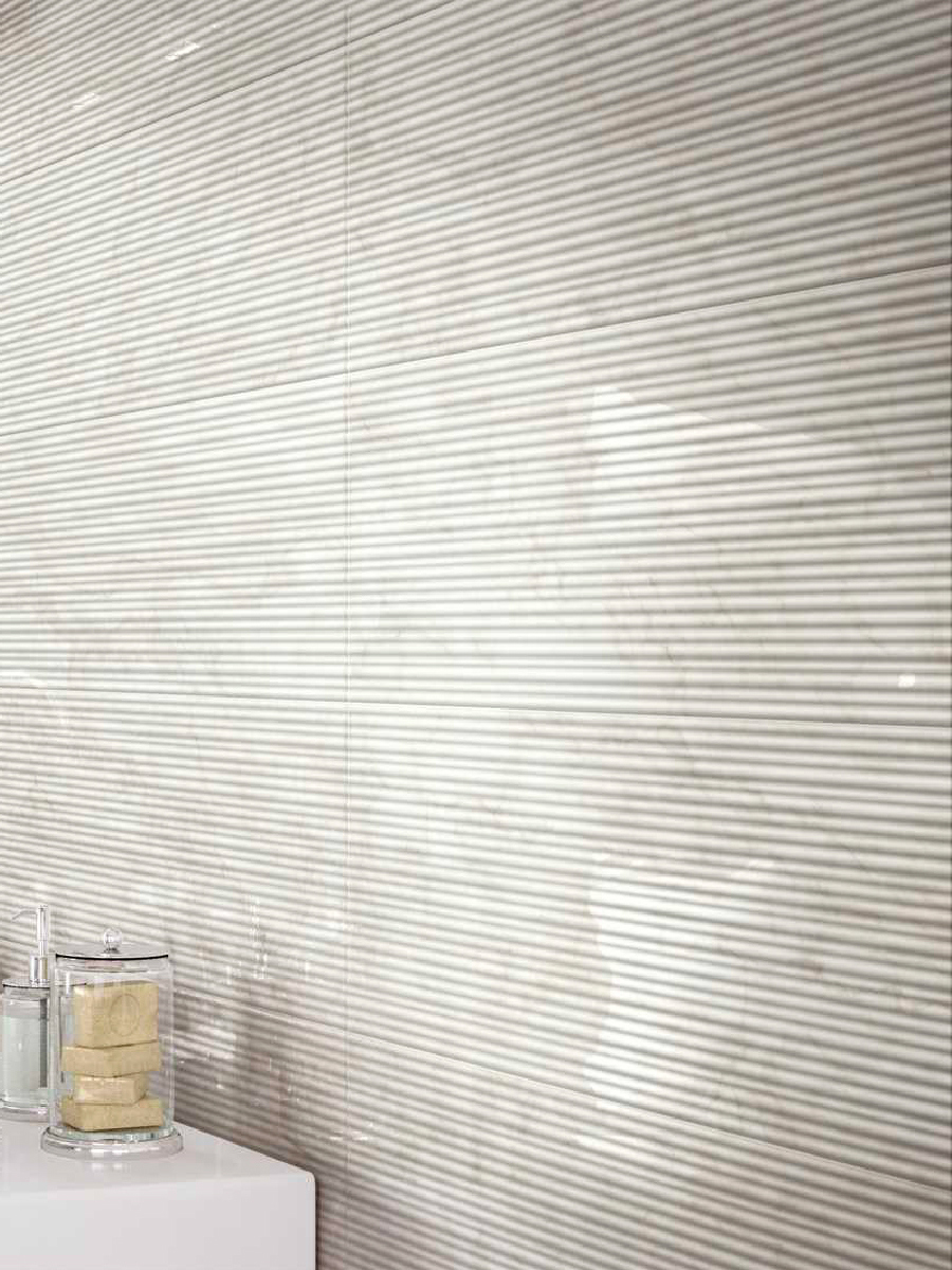 Изображение товара Настенная плитка Marazzi M4P4 30x90 см цвет белый Изображение товара Настенная плитка Marazzi M4P4 30x90 см цвет белый