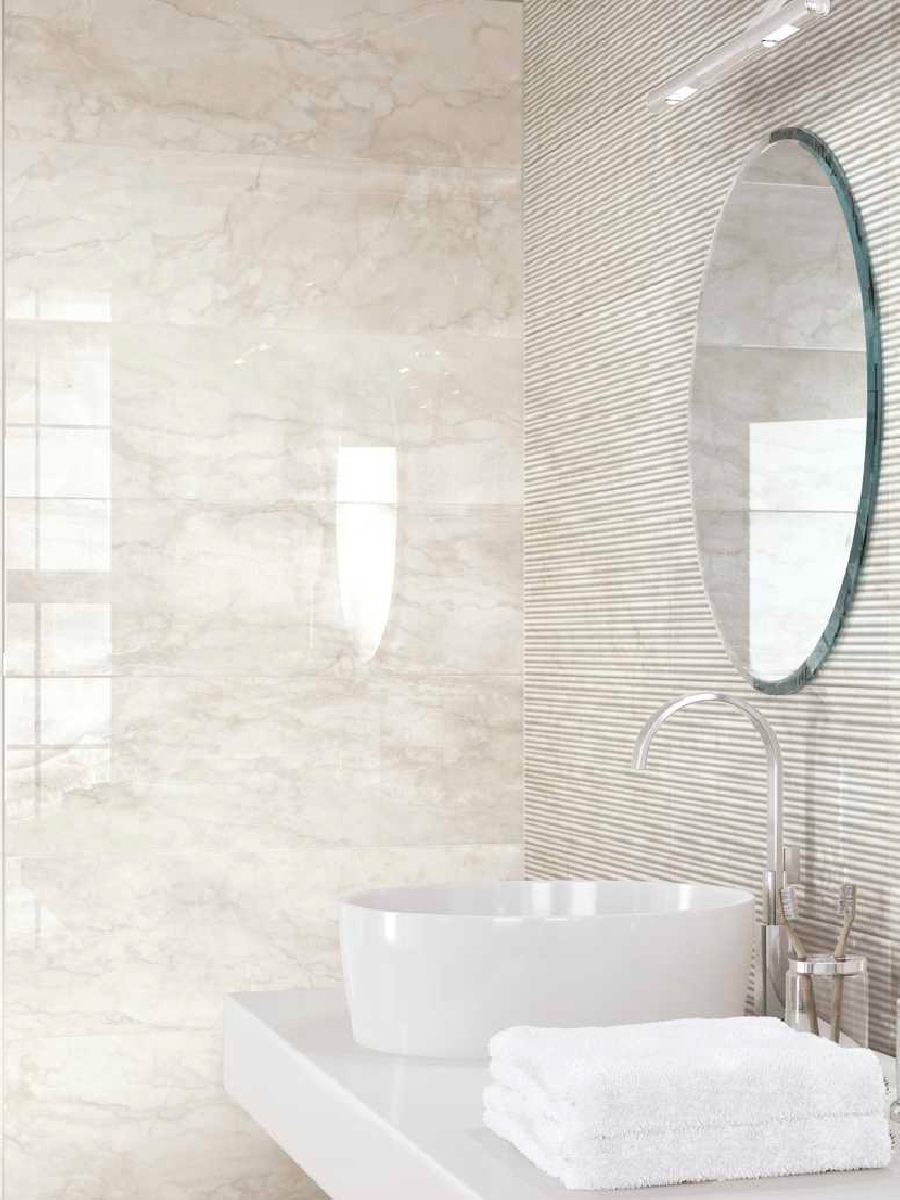 Изображение товара Настенная плитка Marazzi M4NW 30x90 см цвет белый Изображение товара Настенная плитка Marazzi M4NW 30x90 см цвет белый