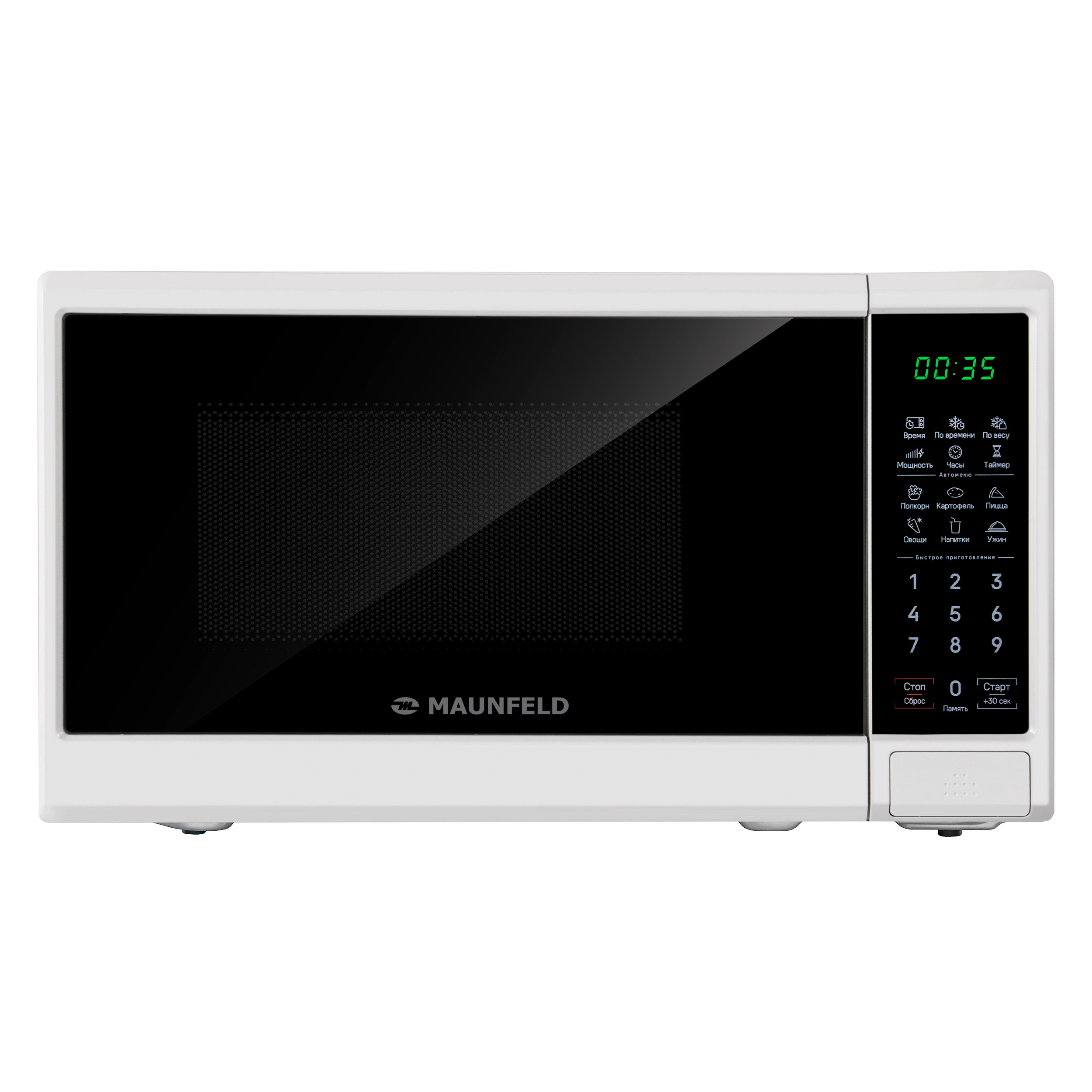 Изображение товара Отдельностоящая микроволновая печь Maunfeld MFSMO720EW07 20 л 44.5x25.5x32.5 см цвет белый