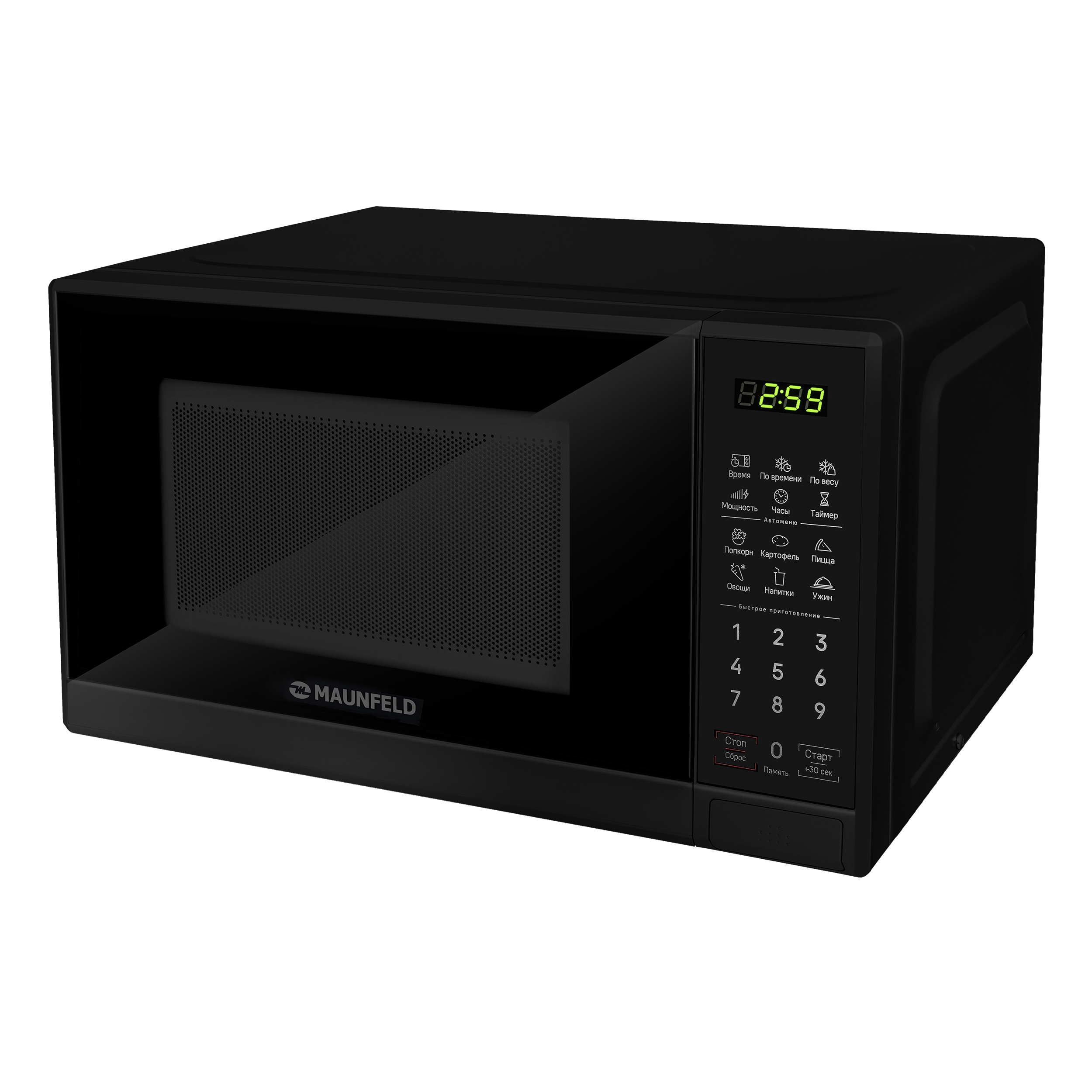 Изображение товара Отдельностоящая микроволновая печь Maunfeld MFSMO720EB07 20 л 44.5x25.5x32.5 см цвет черный Изображение товара Отдельностоящая микроволновая печь Maunfeld MFSMO720EB07 20 л 44.5x25.5x32.5 см цвет черный