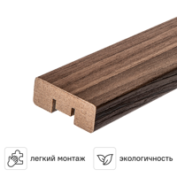 Изображение товара Portika Рейка МДФ орех 2700x16x40 мм