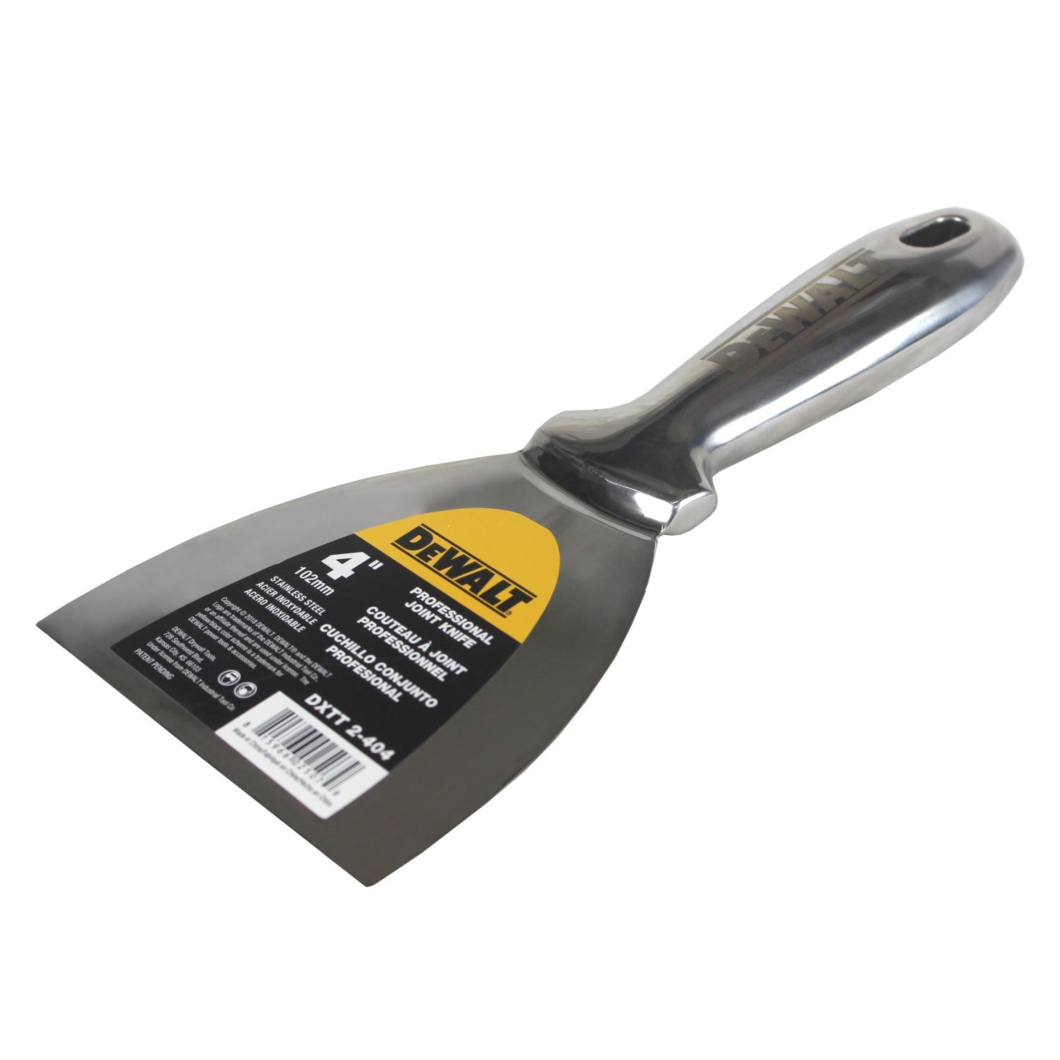 Изображение товара Шпатель малярный DeWALT металлический литой 10.2 см Изображение товара Шпатель малярный DeWALT металлический литой 10.2 см
