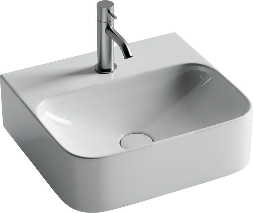 Изображение товара Раковина подвесная Ceramicanova aura CN2005 43.5см цвет белый Изображение товара Раковина подвесная Ceramicanova aura CN2005 43.5см цвет белый
