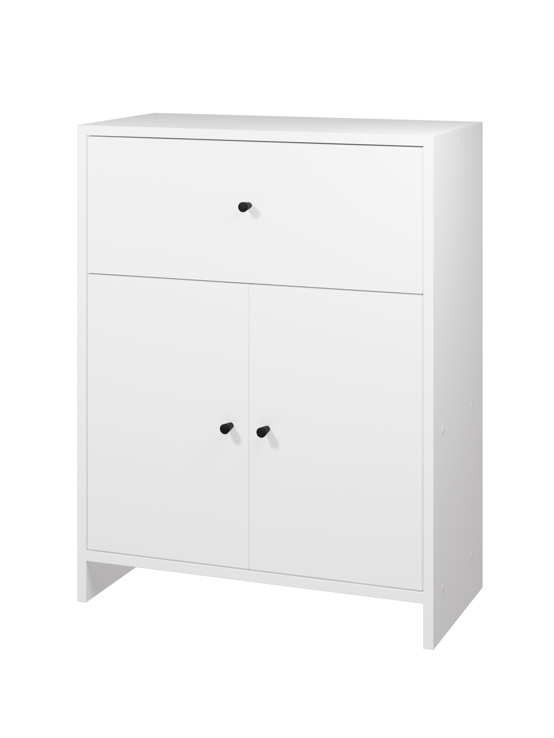 Изображение товара Комод Атмосфера 1Я-600 Квадро 1 ящик 60x30x78 см ЛДСП цвет белый Изображение товара Комод Атмосфера 1Я-600 Квадро 1 ящик 60x30x78 см ЛДСП цвет белый