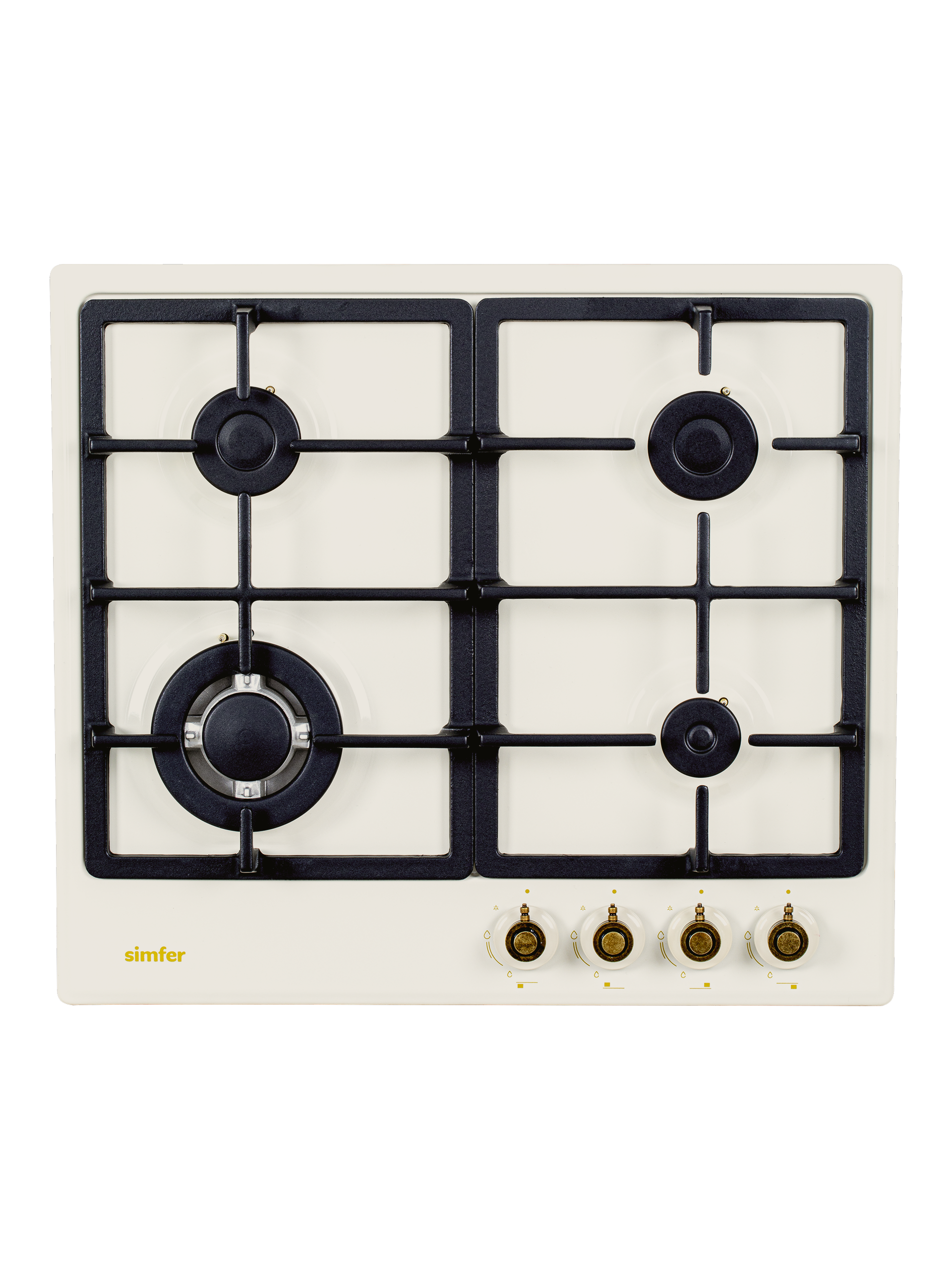 Изображение товара Газовая варочная панель Simfer H60V41O537 60 см 4 конфорки цвет бежевый