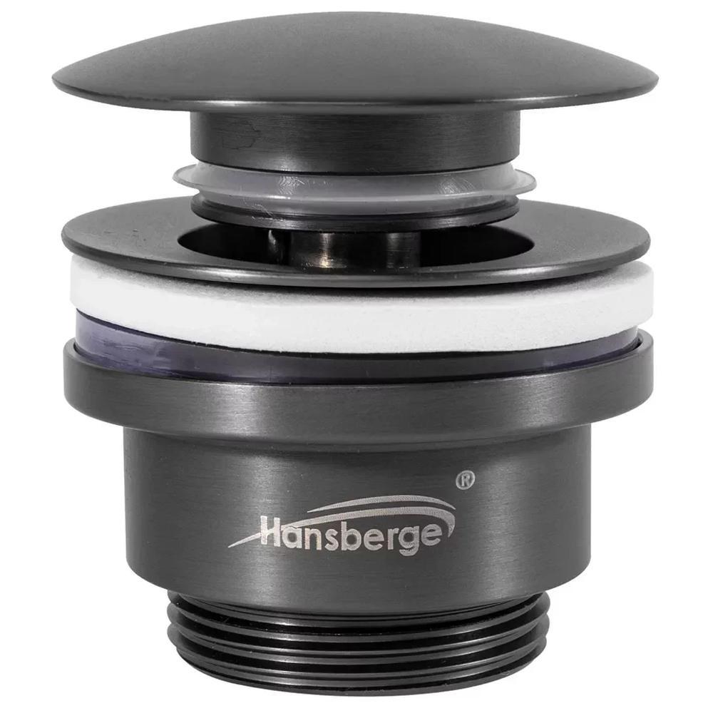 Изображение товара Донный клапан для раковины Hansberge H107BG-LM 32 мм клик-клак