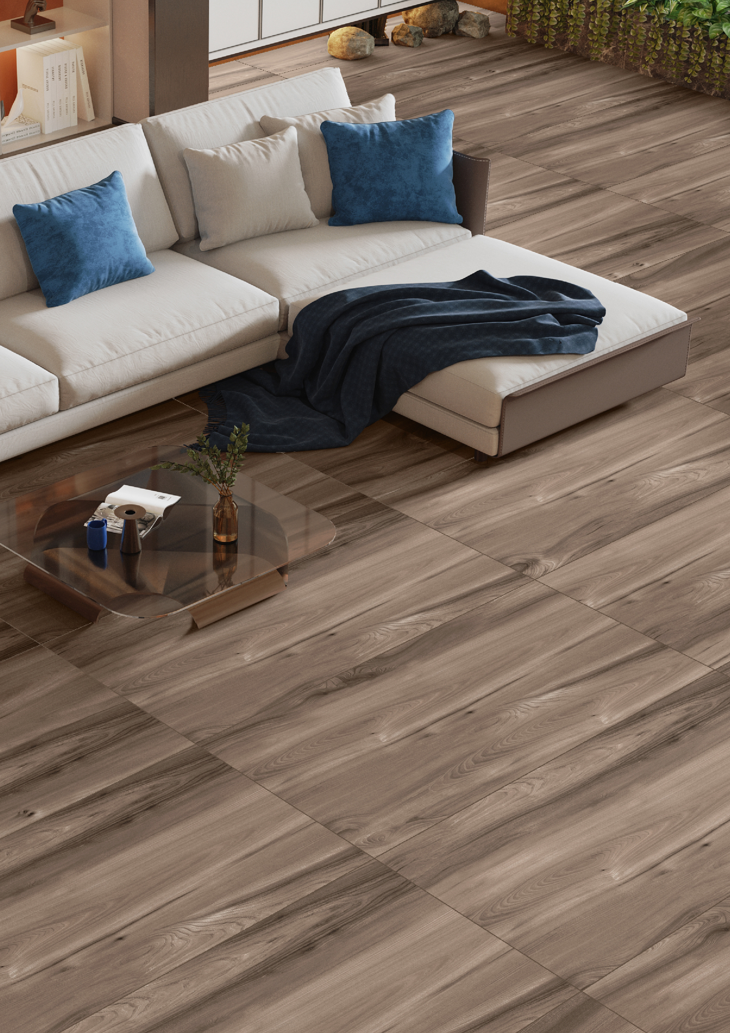 Изображение товара Керамогранит Kerald Oak Wood Natural matt 60-120 см цвет коричневый