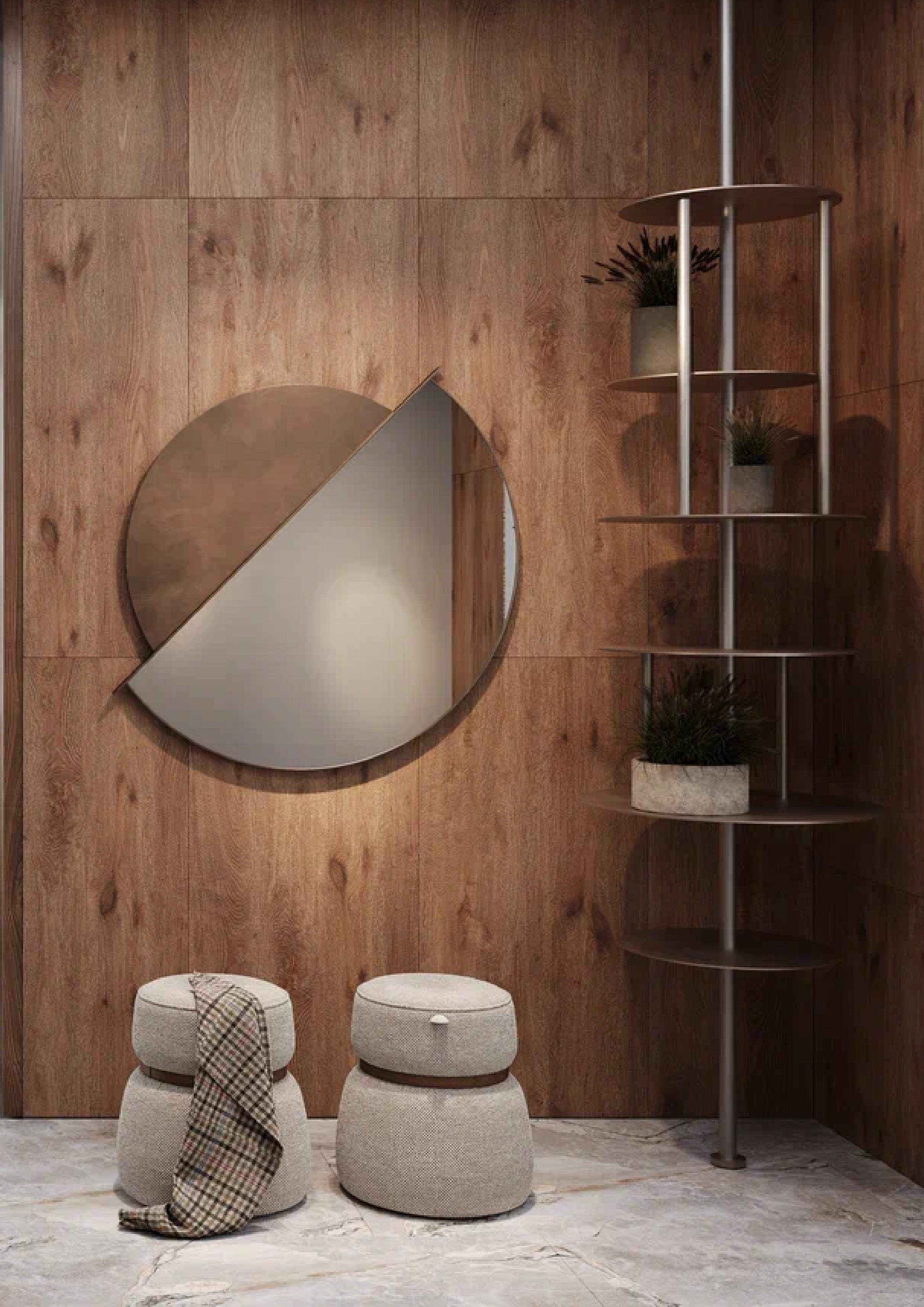 Изображение товара Керамогранит Kerald Dreaftwood teak matt 60x120см 1.44 м² цвет коричневый
