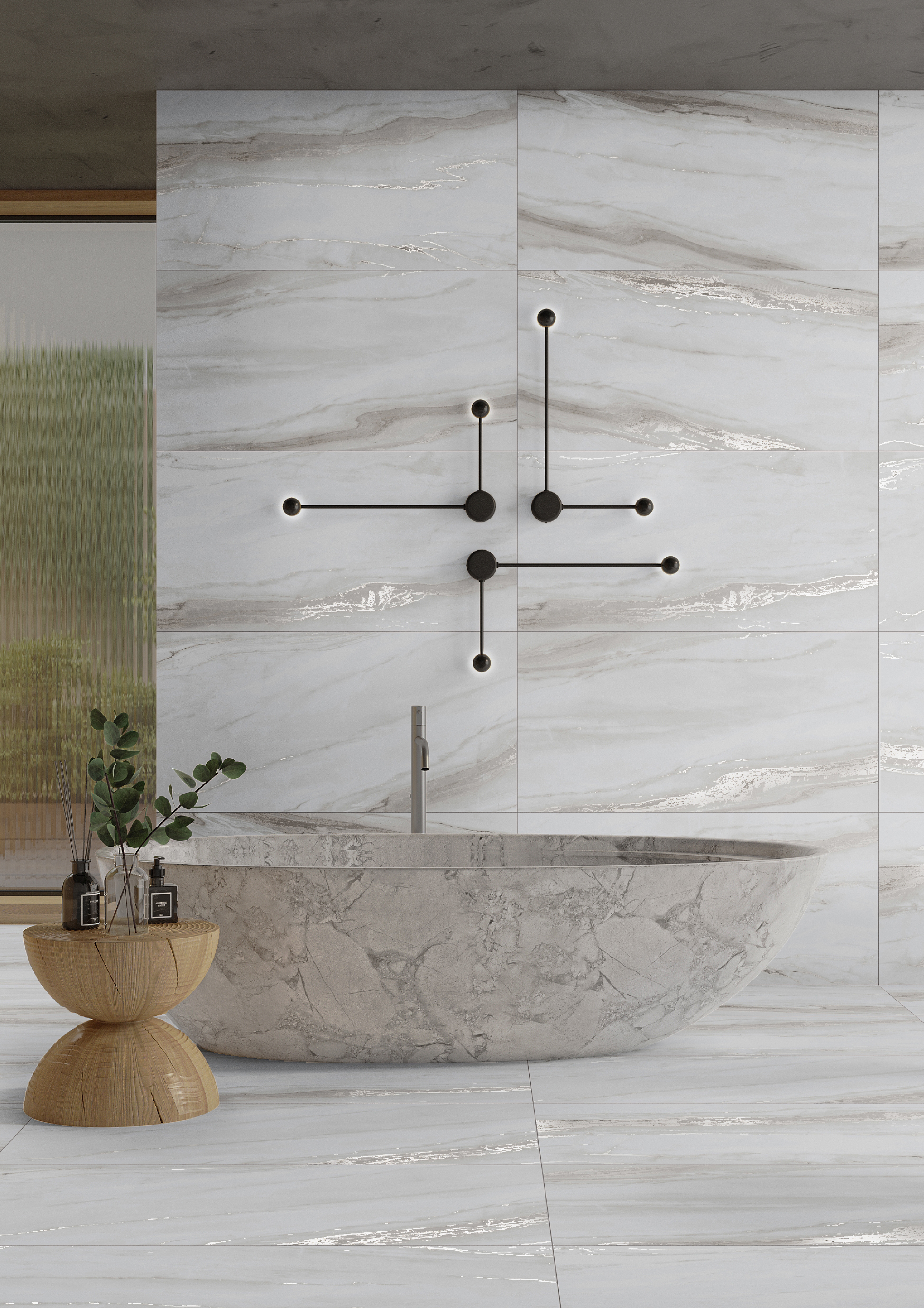 Изображение товара Керамогранит Kerald Magnetic Grey Carving 60-120 60x120см цвет серый с карвинг-эффектом Изображение товара Керамогранит Kerald Magnetic Grey Carving 60-120 60x120см цвет серый с карвинг-эффектом