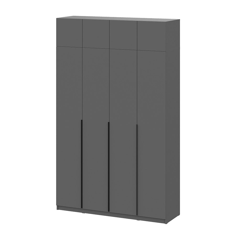 Изображение товара Шкаф распашной Арника Шк 160.1x260x51.6 см ЛДСП цвет графит
