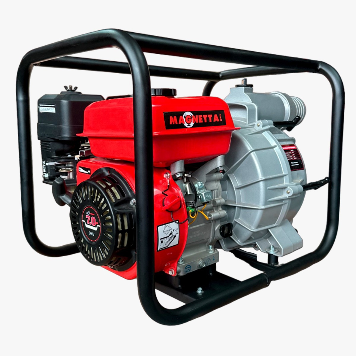 Изображение товара Мотопомпа Magnetta GP80TP для грязной воды 7 л.с. расход 900 л/ч