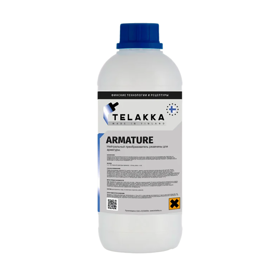Изображение товара Нейтральный преобразователь ржавчины без смывания Telakka Armature 1л Изображение товара Нейтральный преобразователь ржавчины без смывания Telakka Armature 1л