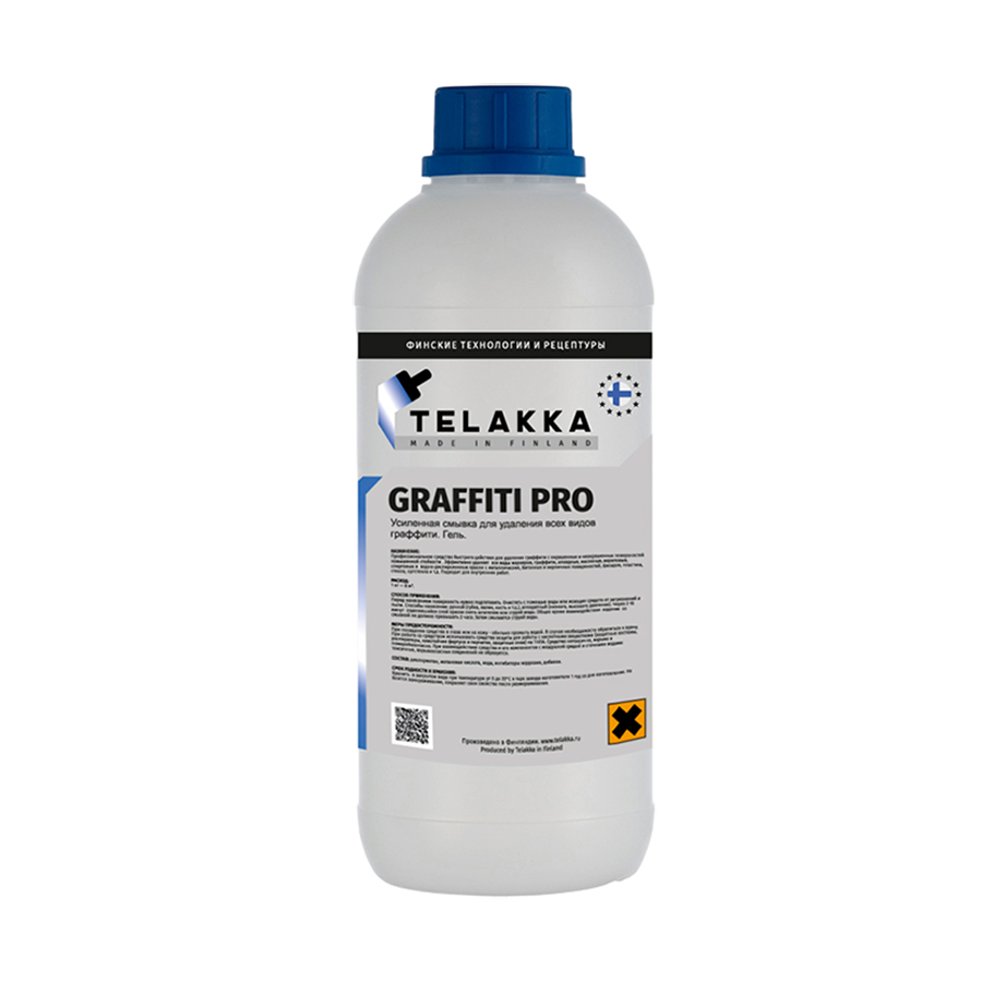 Изображение товара Смывка для удаления граффити и маркера Telakka Graffiti pro 1кг Изображение товара Смывка для удаления граффити и маркера Telakka Graffiti pro 1кг