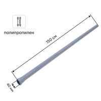 Изображение товара Труба для внутренней канализации Политэк 40x1.8 мм 1.5 м полипропилен