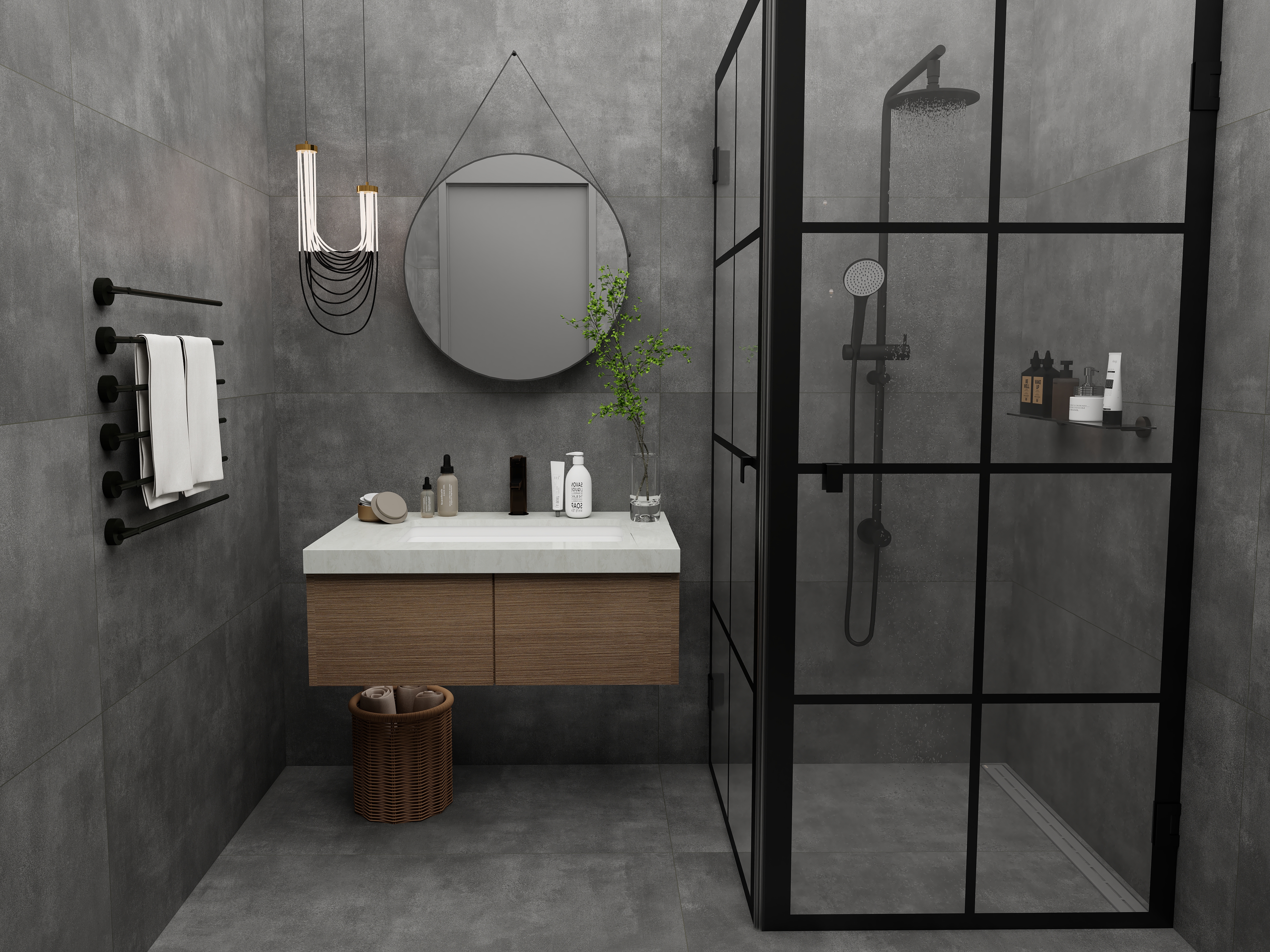 Изображение товара Керамогранит LMN Tile Urban District 120x60 0.72 м² цвет черный