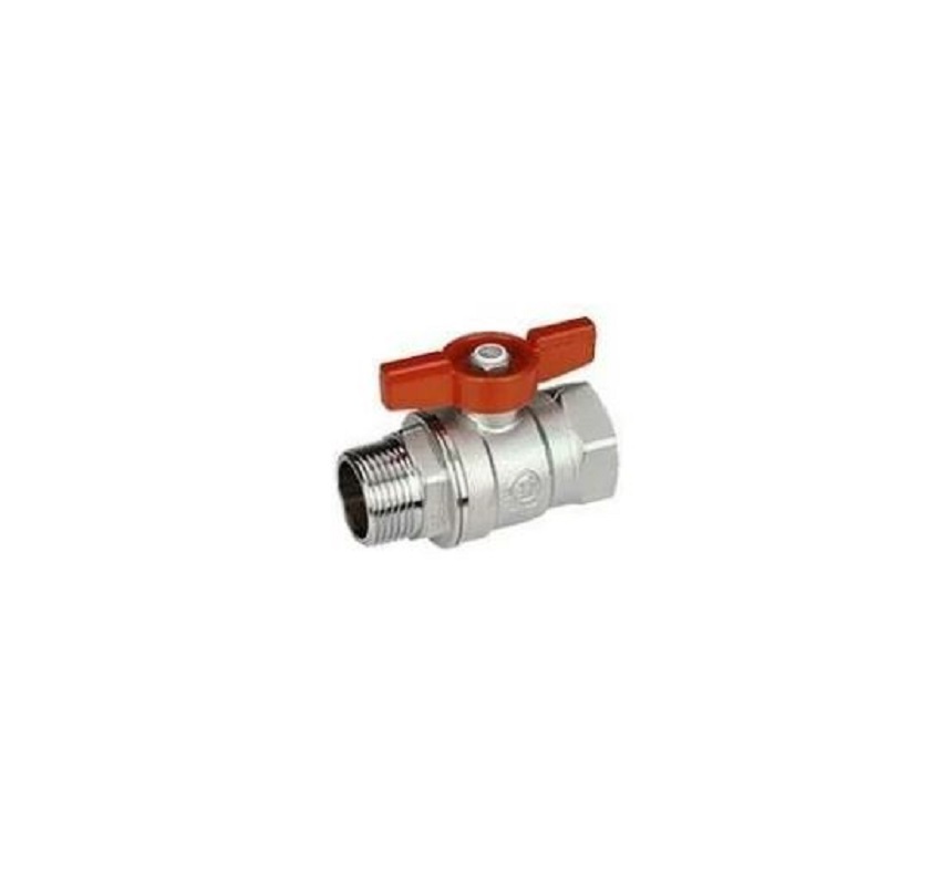 Изображение товара Кран шаровой прямой Giacomini DN20 PN12 3/4" нр-вр латунь ручка бабочка GIA R254X004 Изображение товара Кран шаровой прямой Giacomini DN20 PN12 3/4" нр-вр латунь ручка бабочка GIA R254X004