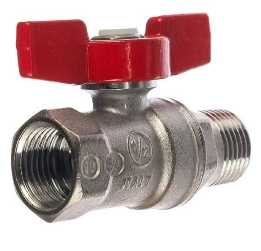 Изображение товара Кран шаровой прямой Giacomini DN15 PN12 1/2" нр-вр латунь ручка рычаг GIA R254X003