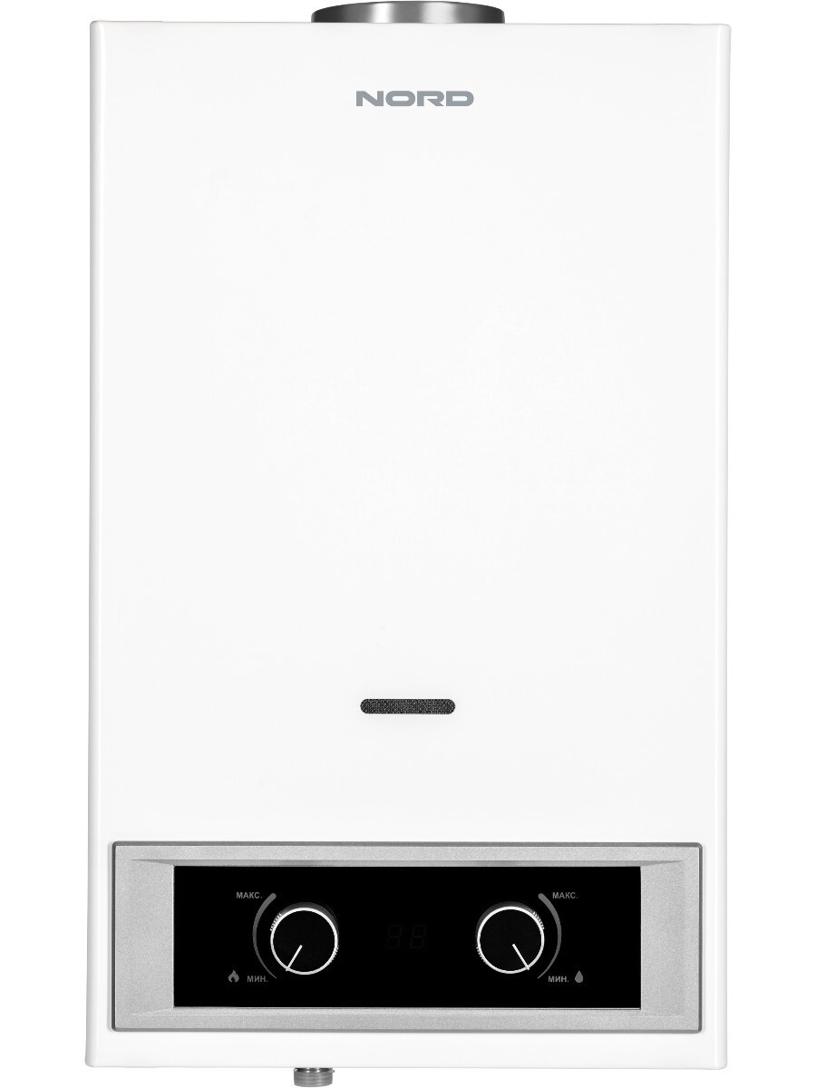 Изображение товара Проточный газовый водонагреватель Nord Gf 120 W 24 кВт 12 л/мин цвет белый