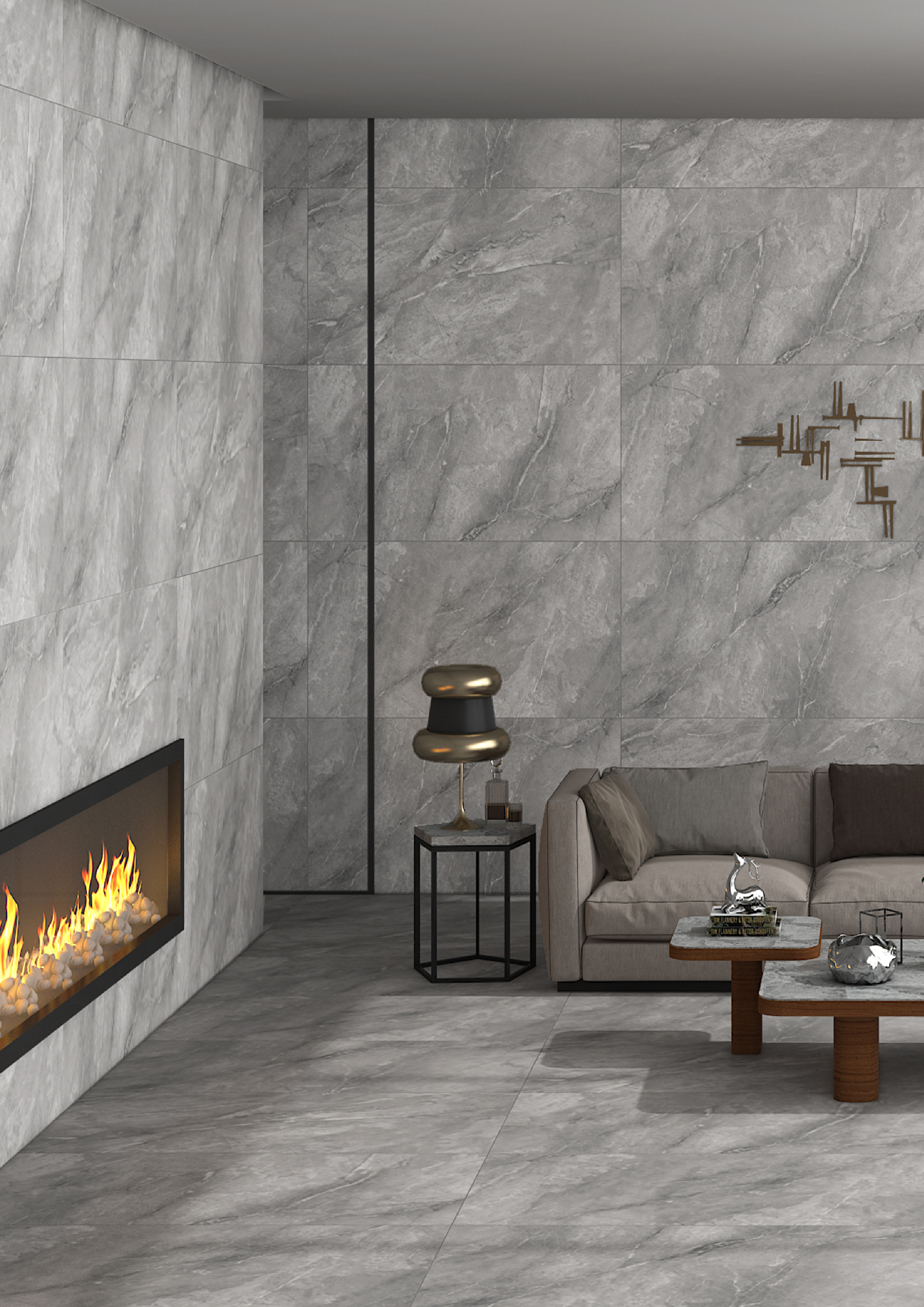 Изображение товара Керамогранит Kerald Gothic grafito  matt 60x120см цвет коричневый
