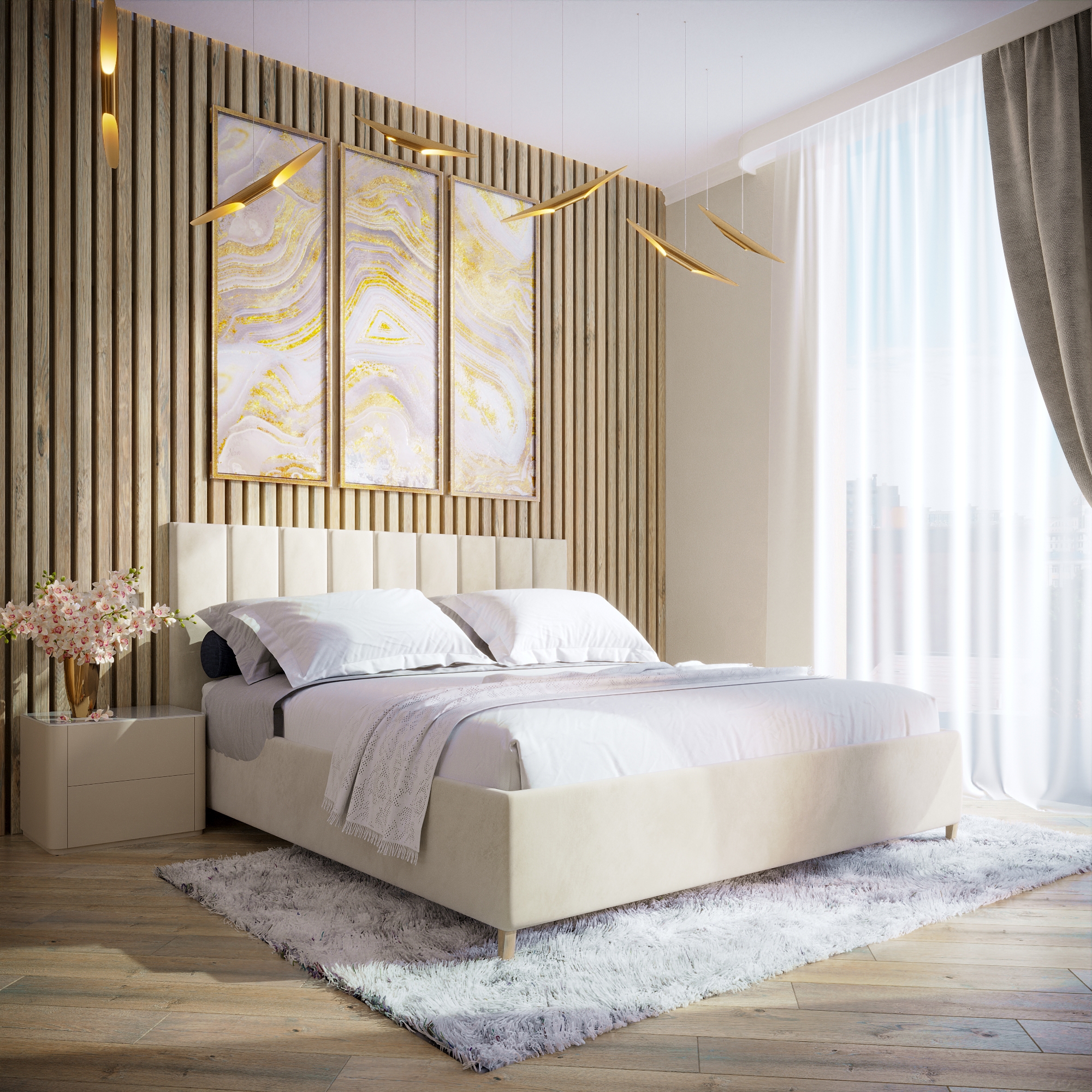 Изображение товара Кровать Inroom Line 140x200 см подъемный механизм цвет слоновая кость Изображение товара Кровать Inroom Line 140x200 см подъемный механизм цвет слоновая кость